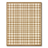 Tan Cream Buffalo Check Area Rug