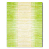 Vibrant Green Vertical Stripe Geometric Area Rug