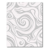 Grey Abstract Grey Swirl Area Rug