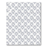 Grey Geometric Houndstooth Area Rug