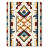 Southwestern Geometric Diamond Pattern Rug