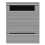 Bold Black White Striped Geometric Geometric Modern Rug