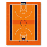 Orange Basketball Court Orange Area Rug