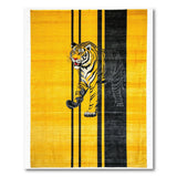 Bold Yellow Tiger Striped Area Rug