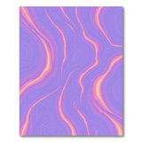 Purple Wavy Contour Abstract Area Rug