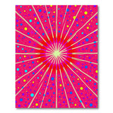 Radiant Multi-Color Starburst Area Rug