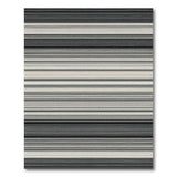 Bold Black White Horizontal Stripe Geometric Modern Rug