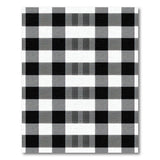 Black and White Black White Buffalo Check Plaid Area Rug