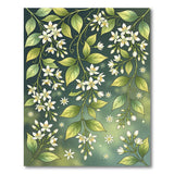 Jasmine Vine Green Floral Area Rug