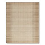 Beige Woven Seagrass Area Rug with Tan Border