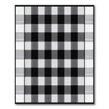 Rustic Farmhouse Rustic Black White Buffalo Check Area Rug