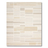Beige Neutral Geometric Block Rug