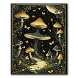 Enchanted Mushroom Grove Moonlit Rug