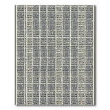 Black White Geometric Typography Area Rug