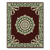 Red Maroon Mandala Persian Area Rug