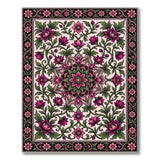 Pink Floral Vintage No. 6 Area Rug