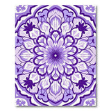 Traditional Persian Purple Purple Mandala Persian Area Rug