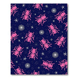 Pink Astronaut Ants Cosmic Stars Rug