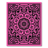 Pink Traditional Persian Vibrant Pink Persian Mandala Area Rug