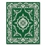 Traditional Persian Emerald Green Ornate Persian Area Rug
