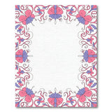 Multi-color and Patterns Pink Purple Floral Border Area Rug