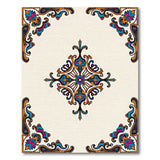 Ornate Multi-Color Persian Medallion Rug