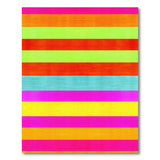 Vibrant Striped Multi-Color Area Rug