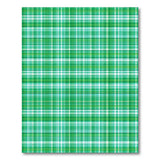 Green Green Gingham Plaid Area Rug