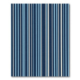 Navy Blue Vertical Stripe Area Rug
