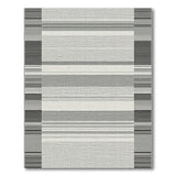 Modern Gray Striped Area Rug