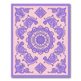Purple Paisley Mandala Persian Area Rug