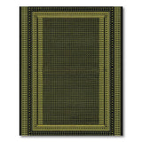 Black Gold Geometric Modern Area Rug