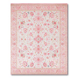 Traditional Persian Floral Pink Floral Persian Area Rug