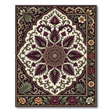 Ornate Traditional Persian Mandala Area Rug