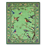Birds and Cherry Blossoms Persian Area Rug
