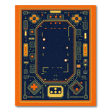 Orange Arcade Maze Area Rug