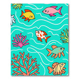 Ocean Fish Coral Kids Cartoon Area Rug