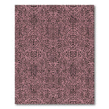 Pink Leopard Print Washable Area Rug