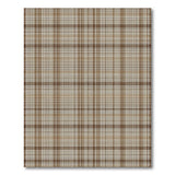 Brown and Tan Rustic Brown Plaid Area Rug