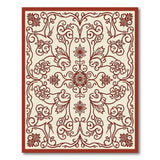 Traditional Persian Ornate Red Floral Persian Area Rug