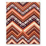 Orange Southwestern Chevron Arrow Rug