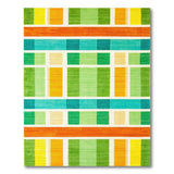 Multi-color and Patterns Geometric Modern Vibrant Multi-Color Geometric Grid Area Rug