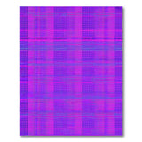 Vibrant Purple Plaid Geometric Area Rug