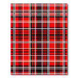 Bold Red Black Tartan Plaid Area Rug