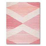 Blush Pink Geometric Triangle Area Rug