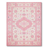 Medallion Blush Pink Persian Medallion Area Rug