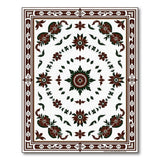 Brown and Tan Ornate Floral Medallion Persian Area Rug