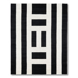 Bold Black White Geometric No. 6 Area Rug