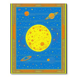 Pixelated Cosmic Galaxy Kids Area Rug
