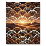 Desert Sunset Scale Pattern Area Rug